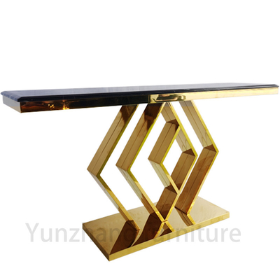 Console di lusso Disegno del tavolo Soggiorno Set Base d'oro