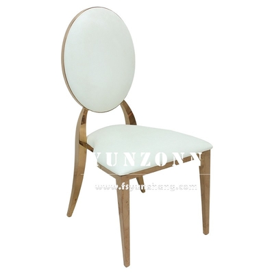 Le nozze di acciaio inossidabile dell'oro presiedono gli affitti reali W49xD53xH94cm della sedia di nozze