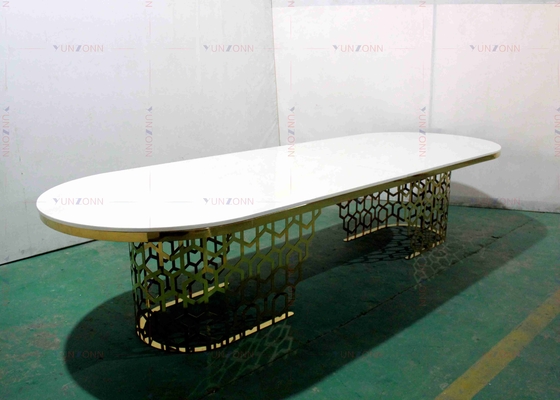 Grande OEM del MDF resistente di lusso moderno del tavolo da pranzo di stile di banchetto 4000X1200X750mm
