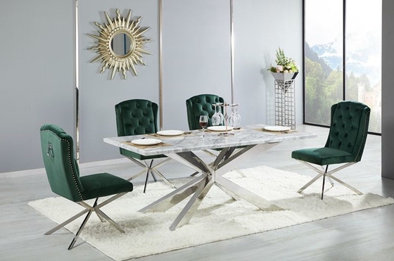 4 tavoli da pranzo moderni di lusso della base trasversale della persona per il salone