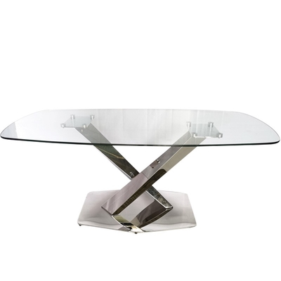 Tavoli da pranzo moderni di lusso unici domestici con la X - base
