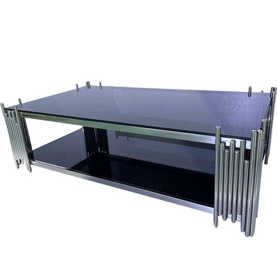 Al dettaglio Tavolo da caffè di alta qualità Moderno Luxury Mirrored Marble Table Sets Rectangle Center Table Set