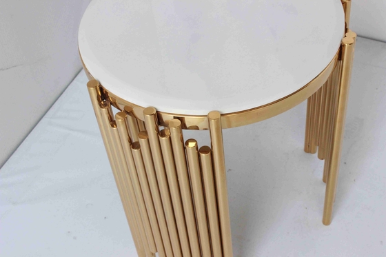 Giro laterale rotondo di lusso leggero della mobilia del salone della Tabella tubolare