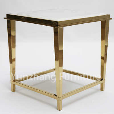 Il marmo di lusso basso della Tabella di estremità degli ss 201 ha modellato la mobilia da tavolo Sofa Table del salone