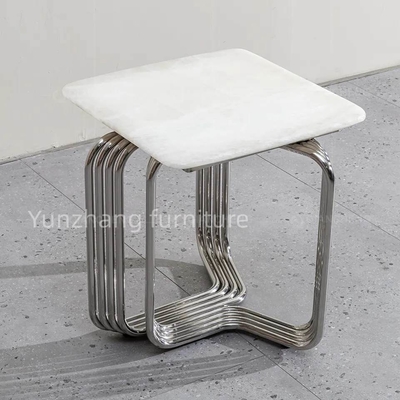 Appartamento del balcone della stanza di Sofa Coffee Table For Living della Tabella quadrata del lato del tubo d'acciaio piccolo