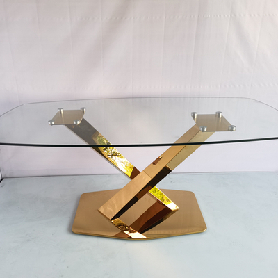 Decorazione d'argento di Rose Gold Color For Home della Tabella di lusso contemporanea di acciaio inossidabile