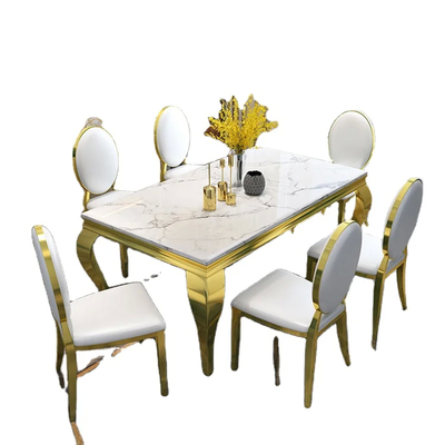 Rectangle 1 Tavola da pranzo sedie set altezza 30 pollici
