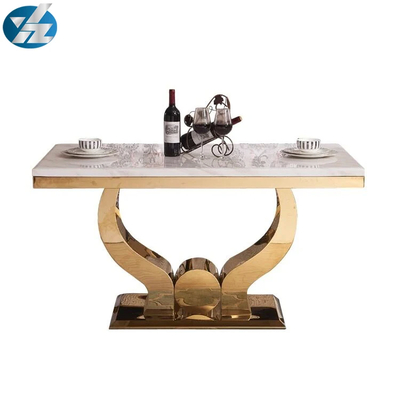 Premium 6 sedie marmo set da pranzo 36 pollici tavolo di forma rettangolare