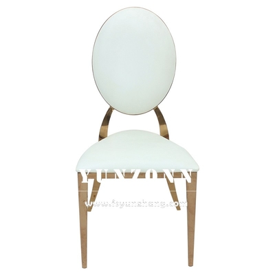 Le nozze di acciaio inossidabile dell'oro presiedono gli affitti reali W49xD53xH94cm della sedia di nozze