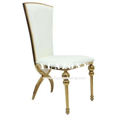 Grandi sedie di lusso di nozze per le gambe di Chair Cross Back dello sposo e della sposa