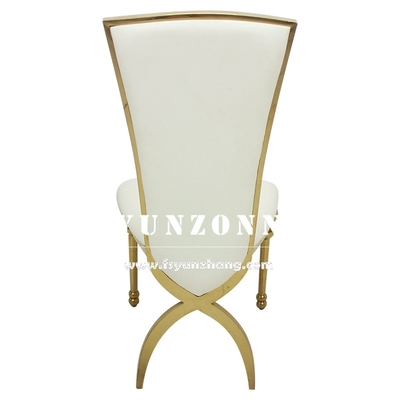 Grandi sedie di lusso di nozze per le gambe di Chair Cross Back dello sposo e della sposa