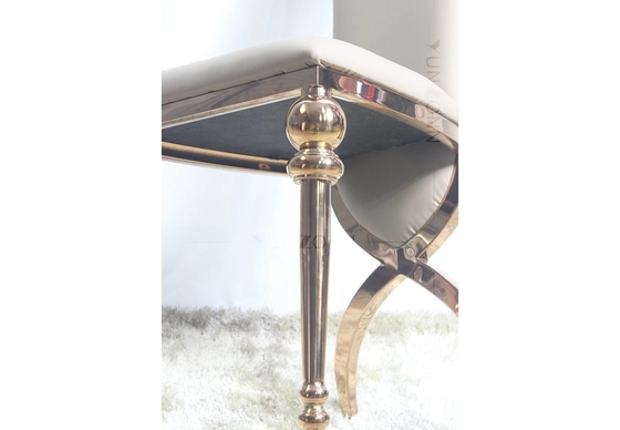 Grandi sedie di lusso di nozze per le gambe di Chair Cross Back dello sposo e della sposa