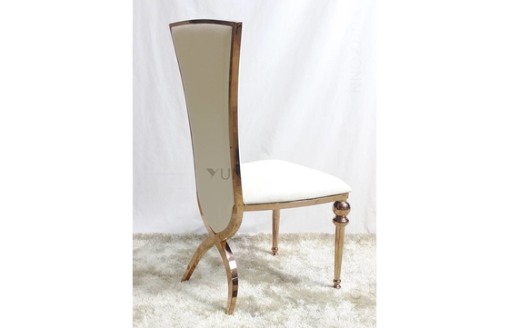 Grandi sedie di lusso di nozze per le gambe di Chair Cross Back dello sposo e della sposa