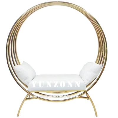Classic Wedding Couple Sofa Set Round Wedding Throne Poltrona a gabbia per uccelli