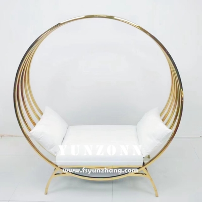 Classic Wedding Couple Sofa Set Round Wedding Throne Poltrona a gabbia per uccelli