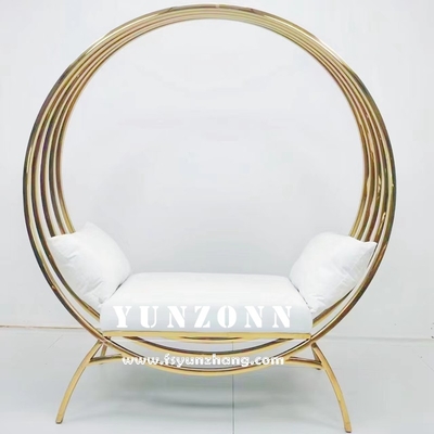 Classic Wedding Couple Sofa Set Round Wedding Throne Poltrona a gabbia per uccelli
