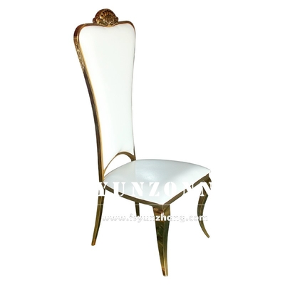 Alta sedia dorata posteriore di banchetto di Chair Elegant Wedding dello sposo e della sposa