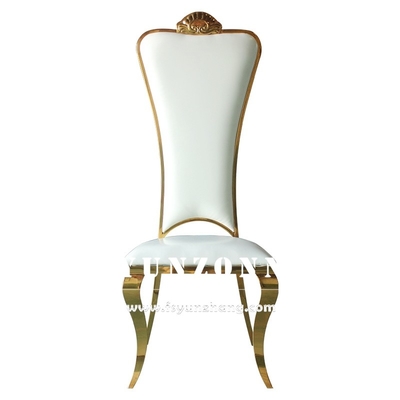 Alta sedia dorata posteriore di banchetto di Chair Elegant Wedding dello sposo e della sposa