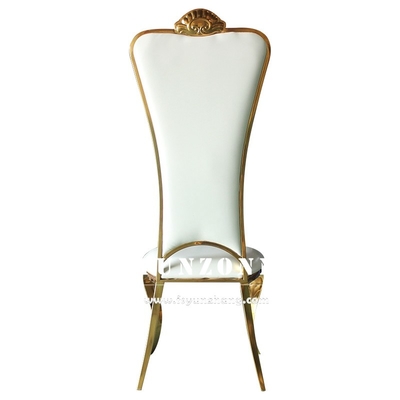 Alta sedia dorata posteriore di banchetto di Chair Elegant Wedding dello sposo e della sposa