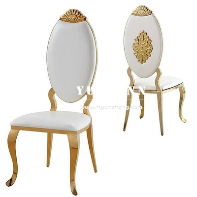 Luxury Hotel Restaurant Sedile in metallo Corona Design Scaletta da sposa reale in acciaio inossidabile