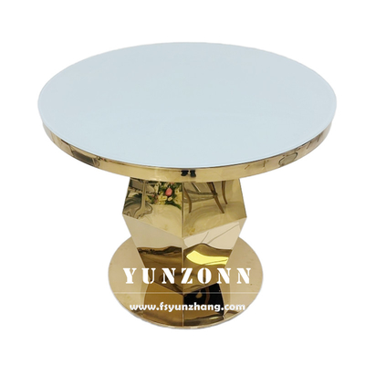 Golden Wedding Round Cake Stand in acciaio inossidabile