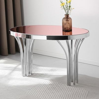 Decorazione d'argento di Rose Gold Color For Home della Tabella di lusso contemporanea di acciaio inossidabile