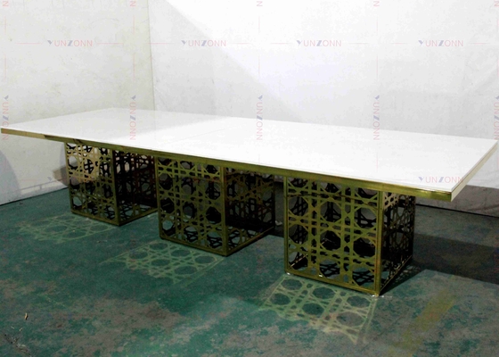 Grande OEM del MDF resistente di lusso moderno del tavolo da pranzo di stile di banchetto 4000X1200X750mm