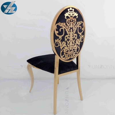 Sedie accatastabili tradizionali di evento di acciaio inossidabile intorno a W50xD65xH92cm indietro locativo