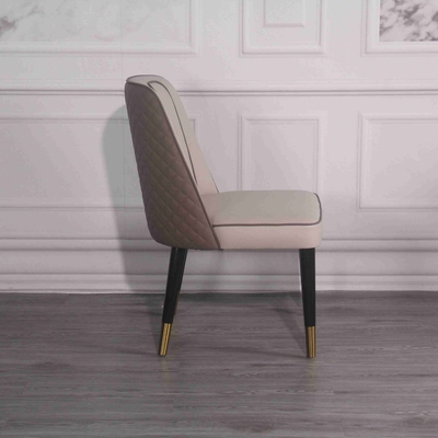 Sedie della sala da pranzo riempite alta spugna dell'unità di elaborazione della sedia della parte posteriore di legno solido dell'hotel elastica