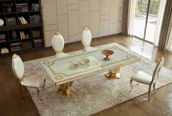 Tavolo da pranzo nobile di lusso del modello delle Tabelle di banchetto di nozze dell'atmosfera con 10-12 Seaters