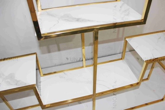 Tabella di tè alla moda tubolare antiruggine della Tabella di console di acciaio inossidabile decorativa per il salone
