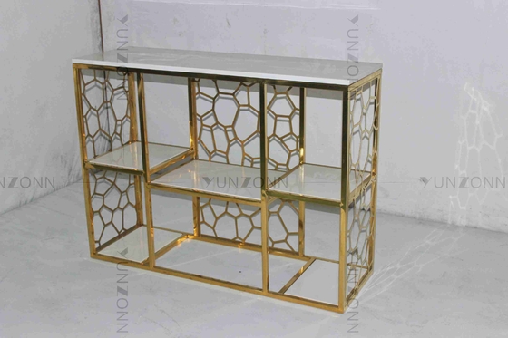 Tabella di tè alla moda tubolare antiruggine della Tabella di console di acciaio inossidabile decorativa per il salone