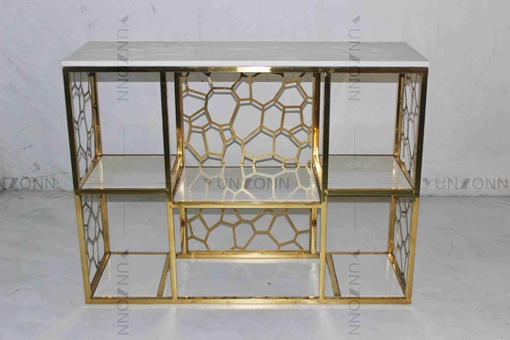 Tabella di tè alla moda tubolare antiruggine della Tabella di console di acciaio inossidabile decorativa per il salone