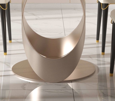 La sedia di tavolo da pranzo contemporanea di lusso mette con X la base inossidabile di Teel
