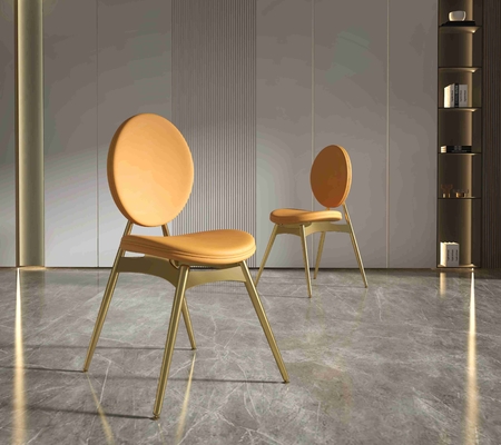 201 salone basso a forma di del seater di lusso del tavolo da pranzo 6 della raccolta dell'oro di acciaio inossidabile