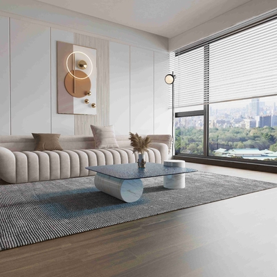 Progettista di qualità superiore Style del salone creativo rotondo di marmo di lusso leggero del tavolino da salotto