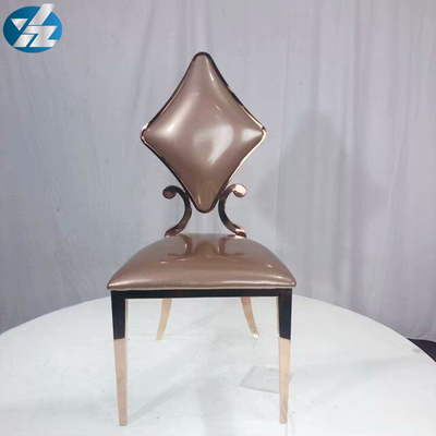 Bianco di lusso dell'OEM di 50X55X107 ss Diamond Wedding Golden Dining Chair