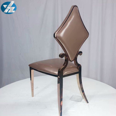 Bianco di lusso dell'OEM di 50X55X107 ss Diamond Wedding Golden Dining Chair