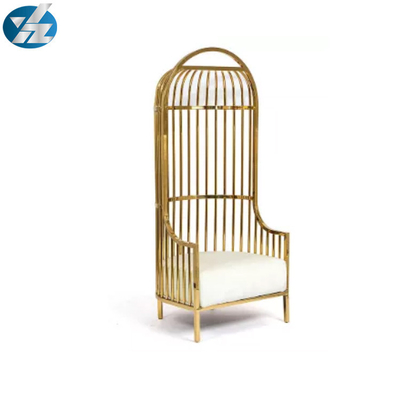 Acciaio inossidabile variopinto di Chairs 10KGS 201 della sposa e dello sposo della sedia del Birdcage dell'oro