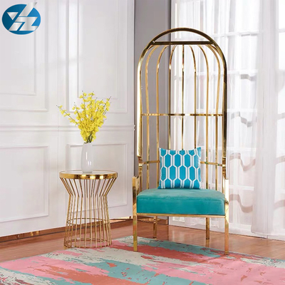 Acciaio inossidabile variopinto di Chairs 10KGS 201 della sposa e dello sposo della sedia del Birdcage dell'oro