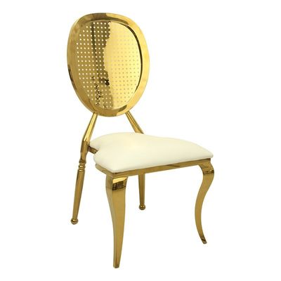 Buon prezzo Atrovirens Pelle bianca in PU sedie per eventi di nozze sedie per ricevimenti sedie a noleggio in linea