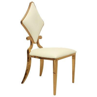 Buon prezzo Sedili ricoperti posteriori prismatici di acciaio inossidabile della sedia accatastabile di nozze in linea