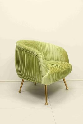 Buon prezzo soggiorno moderno lusso divano di velluto rosa set sedie per la cena ristorante caffè in linea