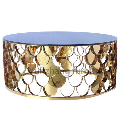 Buon prezzo Tavolino da salotto avanzato della scala, Tabella del centro del caffè con il vetro temperato dello specchio in linea