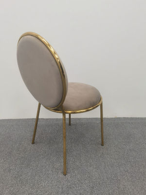 Prezzo buono Poltrona rotonda di velluto marrone Poltrona posteriore tavola rotonda a buon mercato e sedie in linea