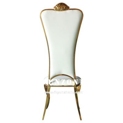 Prezzo buono Alta sedia dorata posteriore di banchetto di Chair Elegant Wedding dello sposo e della sposa in linea