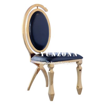 Buon prezzo Dubai Mobili di Lusso per Hotel Economici all'Ingrosso Sedia da Banchetto in Acciaio Inossidabile Dorato per Matrimoni per Eventi e Feste in linea