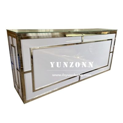 Arredamento alberghiero Moderno Fashion Design Wine Bar Table Silver Event Party High Bar Counter