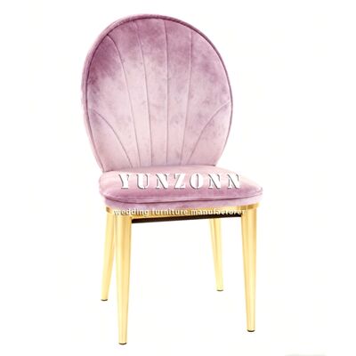 Prezzo buono Fabbrica diretta Arredamento per matrimoni di lusso Hotel Ristorante Metallo Golden Steel Gambe Sedile da pranzo in linea