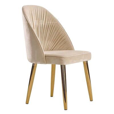 Prezzo buono Evento Affitto cuscinetto di velluto Arredamento della sala da banchetto Sedie da banchetto usate Acciaio inossidabile oro Moderno in linea